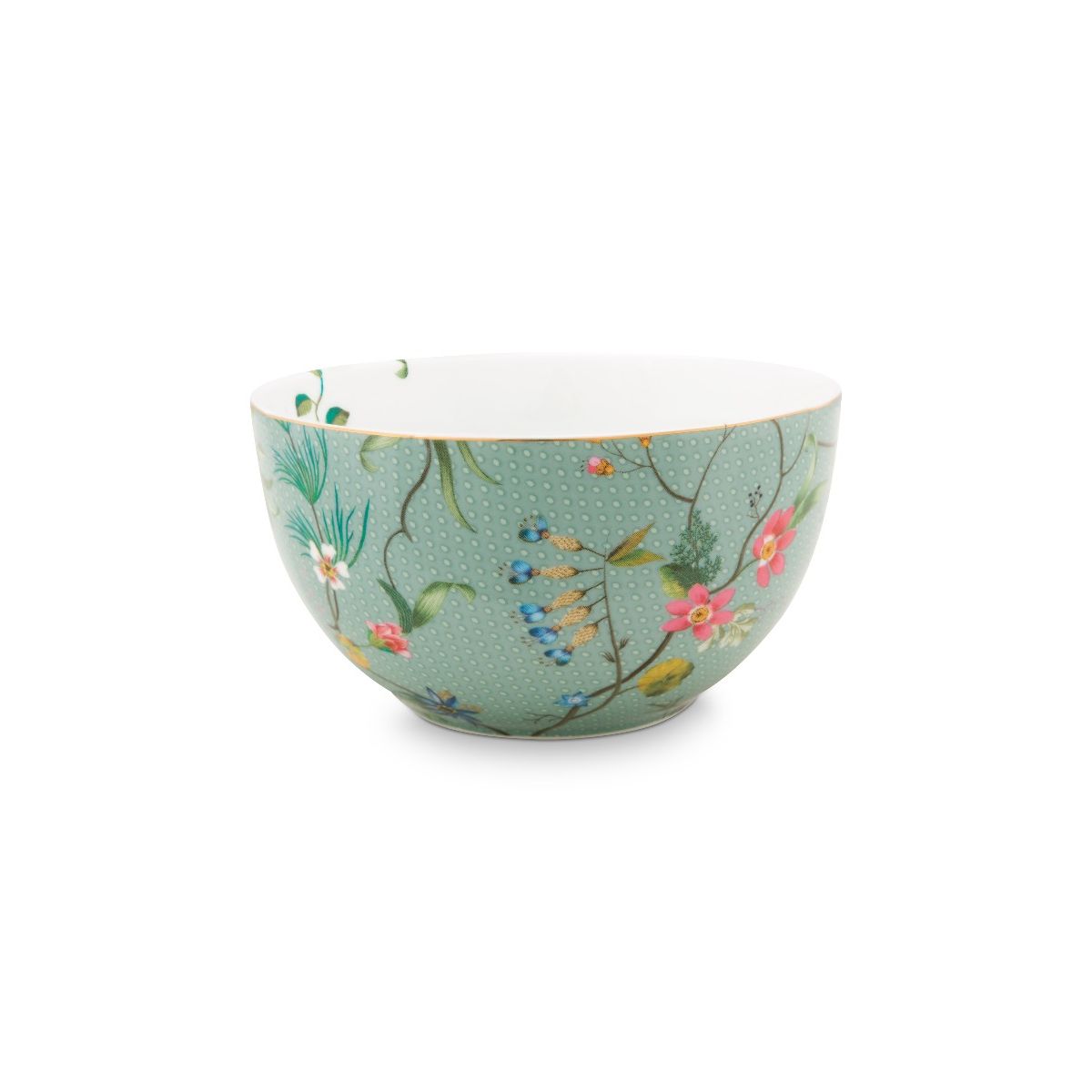 Bowl Jolie Flowers Blue 12cm