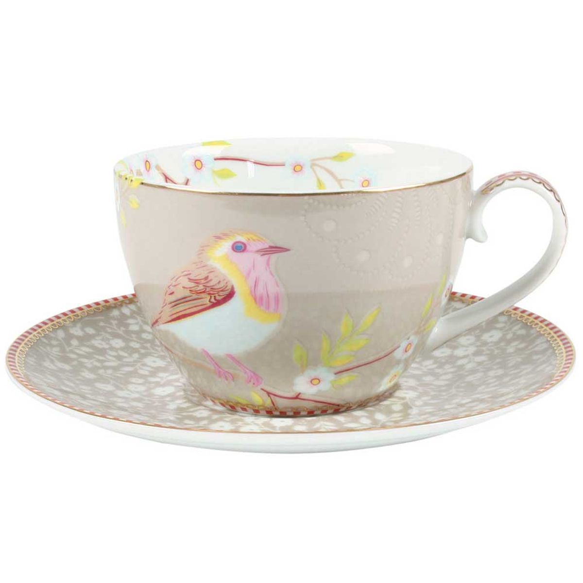 Cup & Saucer Early Bird Khaki 280ml