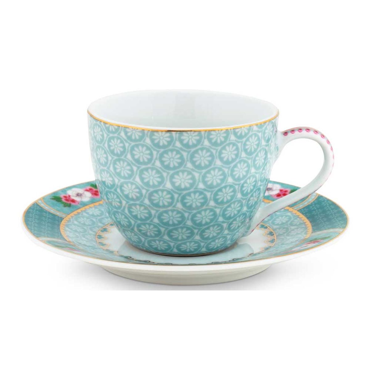 Espresso Cup & Saucer Blushing Birds Blue 120ml