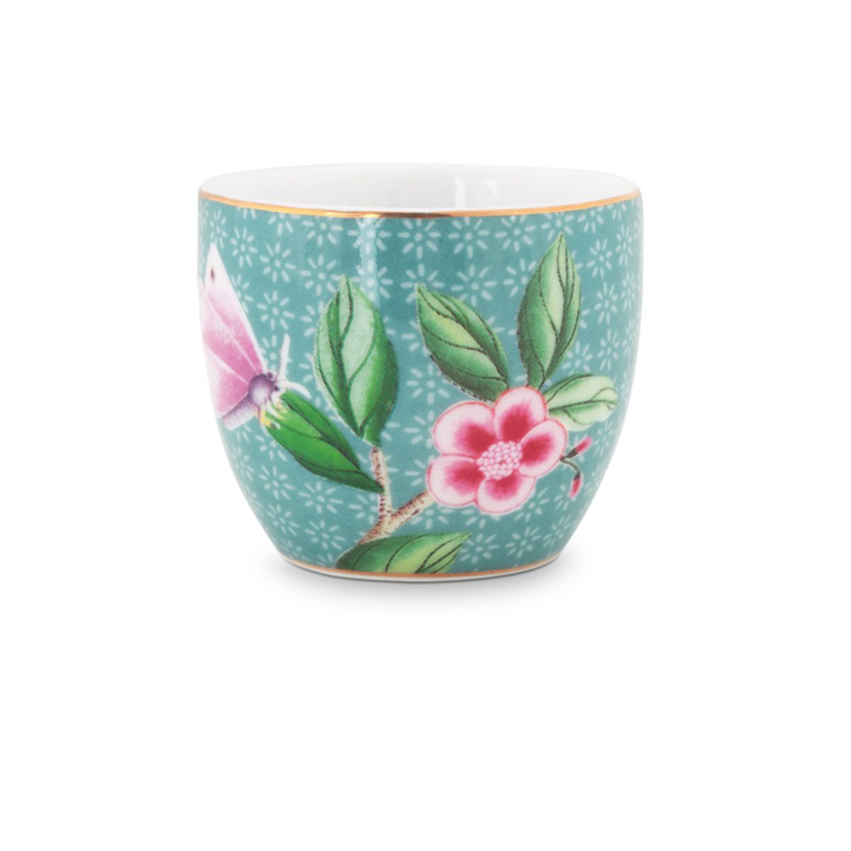 Egg Cup Blushing Birds Blue