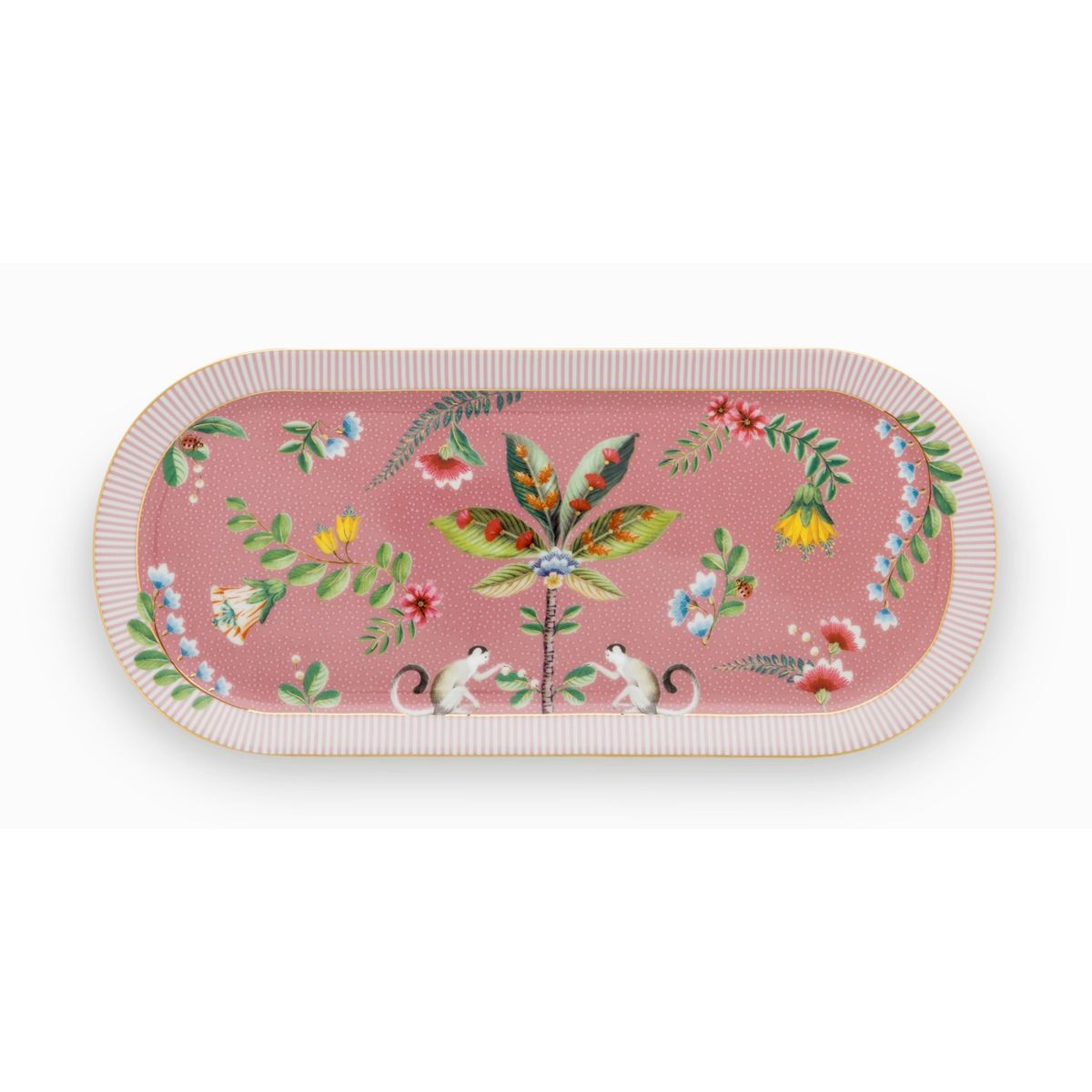 Pip Studio porcelæn La Majorelle stor pink kagefad