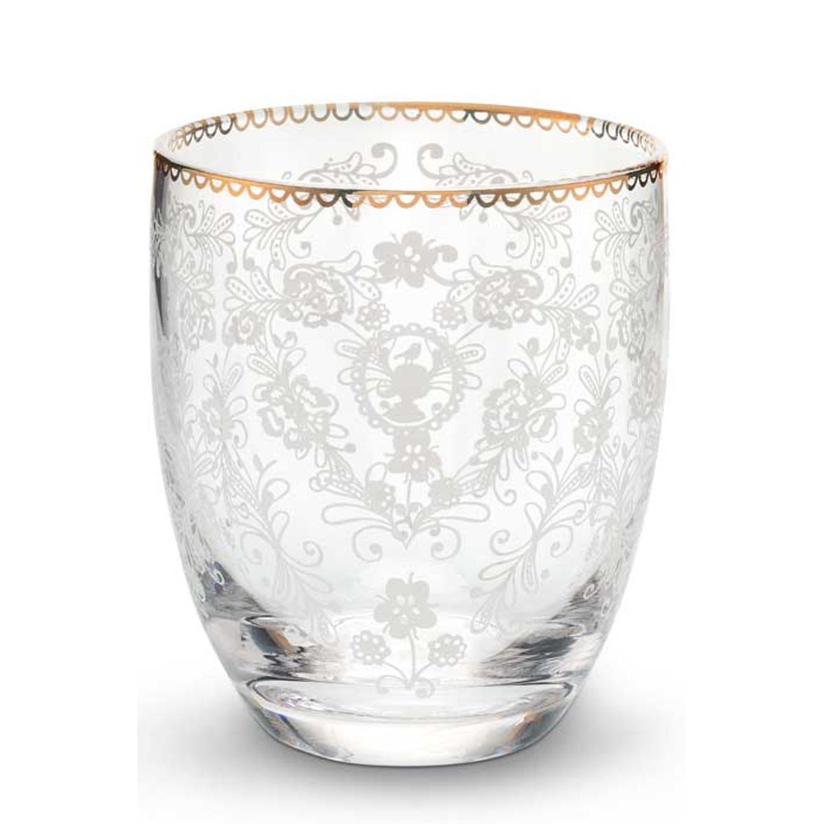 Water Glass Floral 280ml