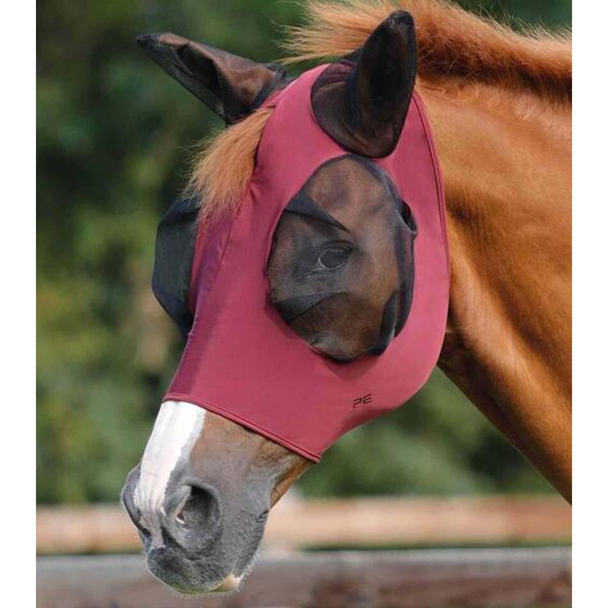 Premier Equine Comfort Lycra insektmaske - Wine - M