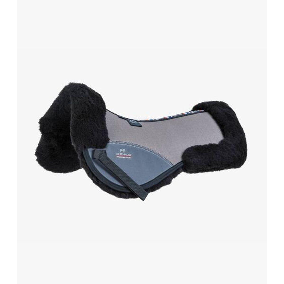 Premier Equine Airtechnology Shockproof Wool Half Pad - Grå/sort