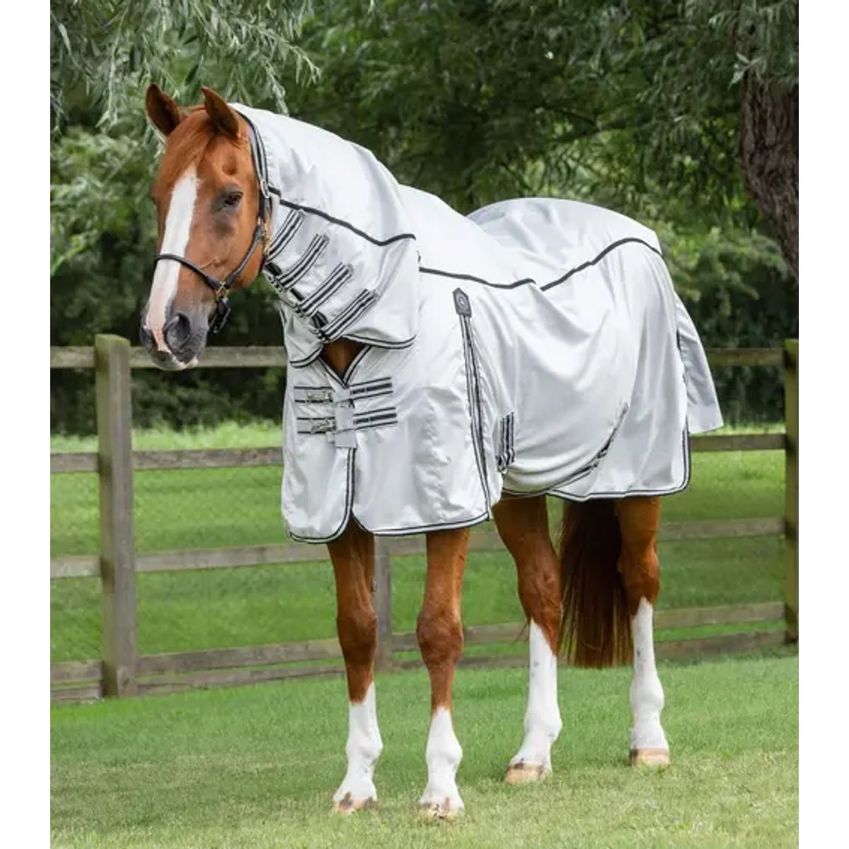 Premier Equine ShowerTex insektdækken - Sølvgrå - 5,9" (130cm)