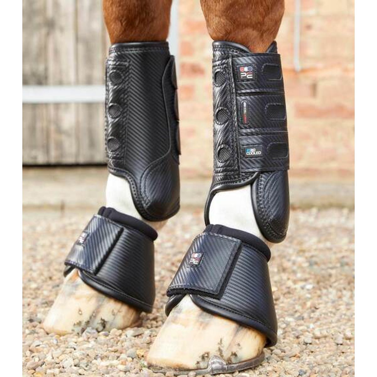 Premier Equine Carbon Tech Air Cooled Eventing gamacher - Forben - Sort, L