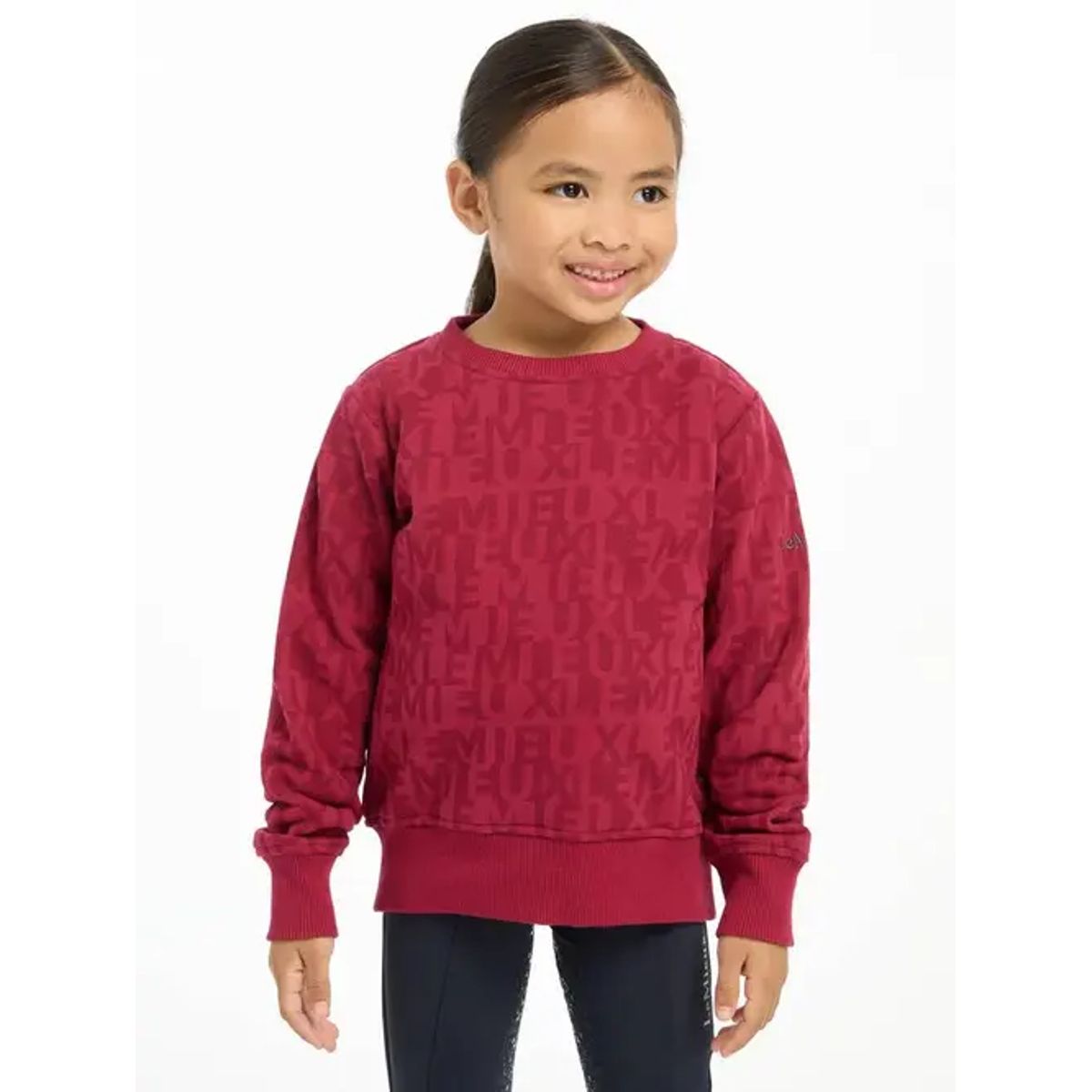 LeMieux Casey crew bluse - Ember, 7-8 år