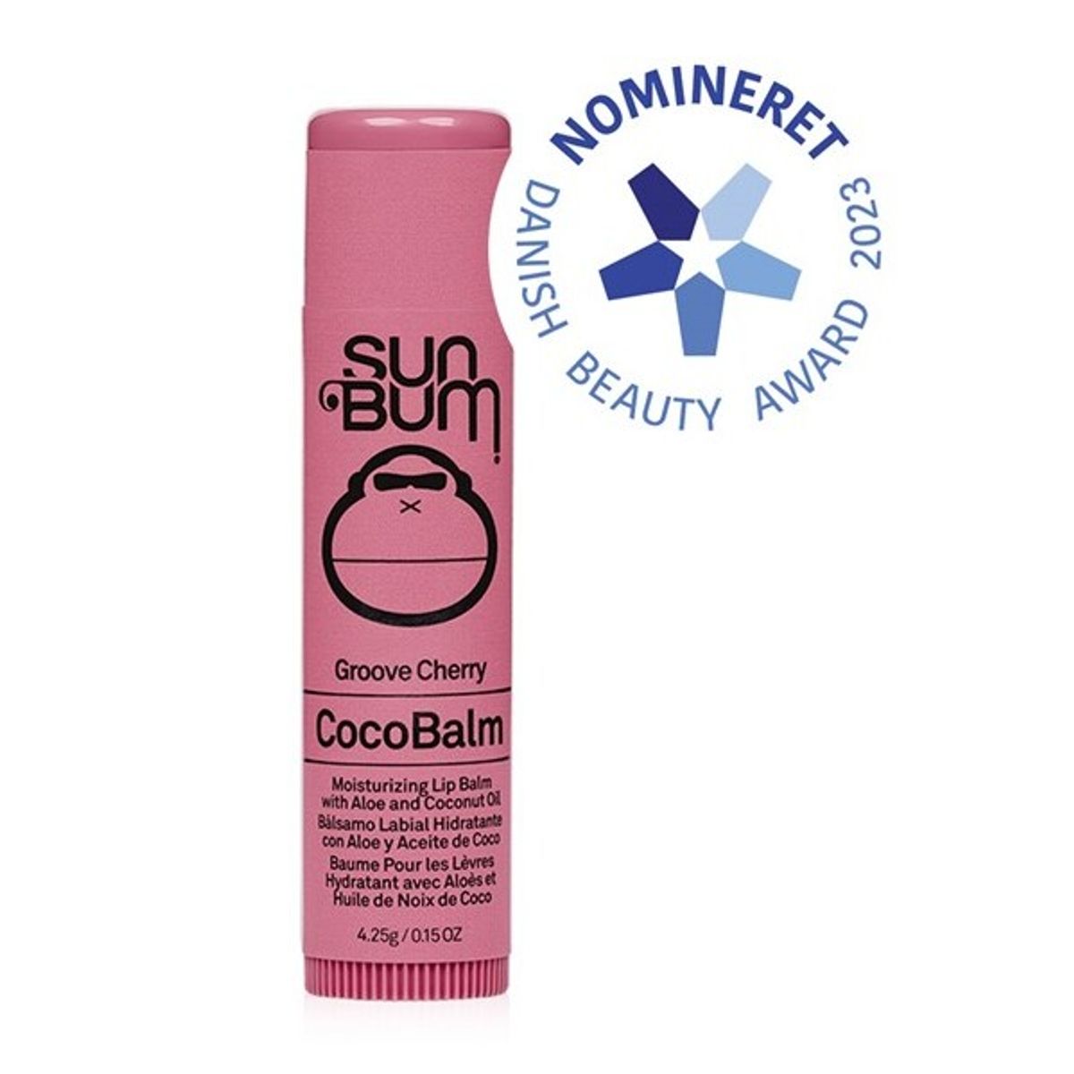 SUN BUM, CocoBalm Lip Balm Groove Cherry, 4,25 g.