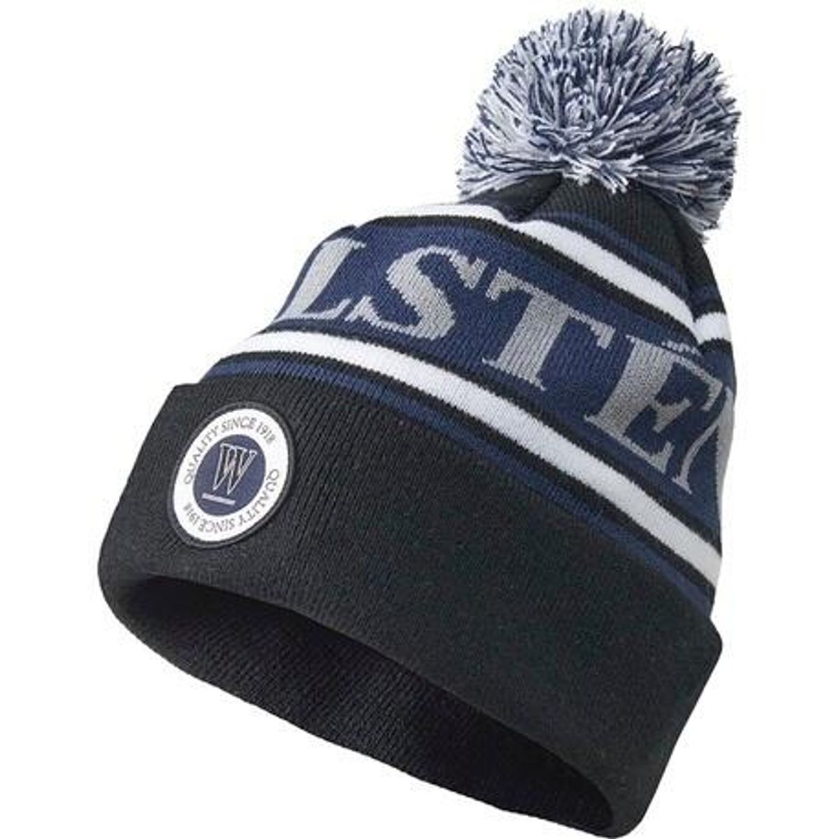 Wahlsten Logo Beanie - Navy/hvid