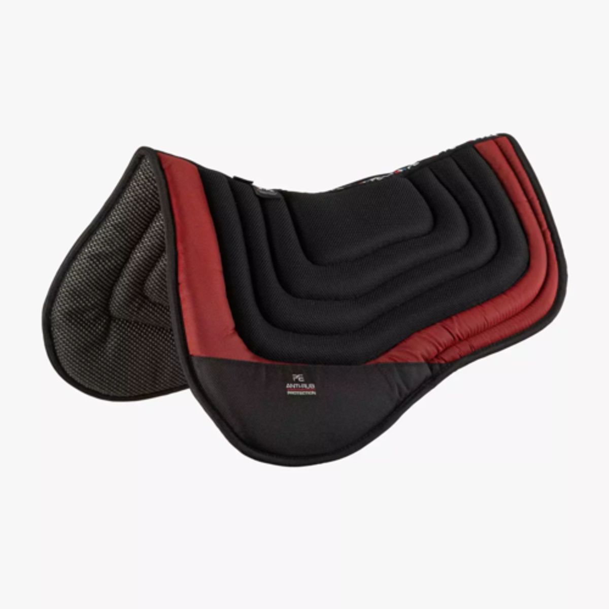 Premier Equine Airflow Shockproof pad - Sort/Burgundy