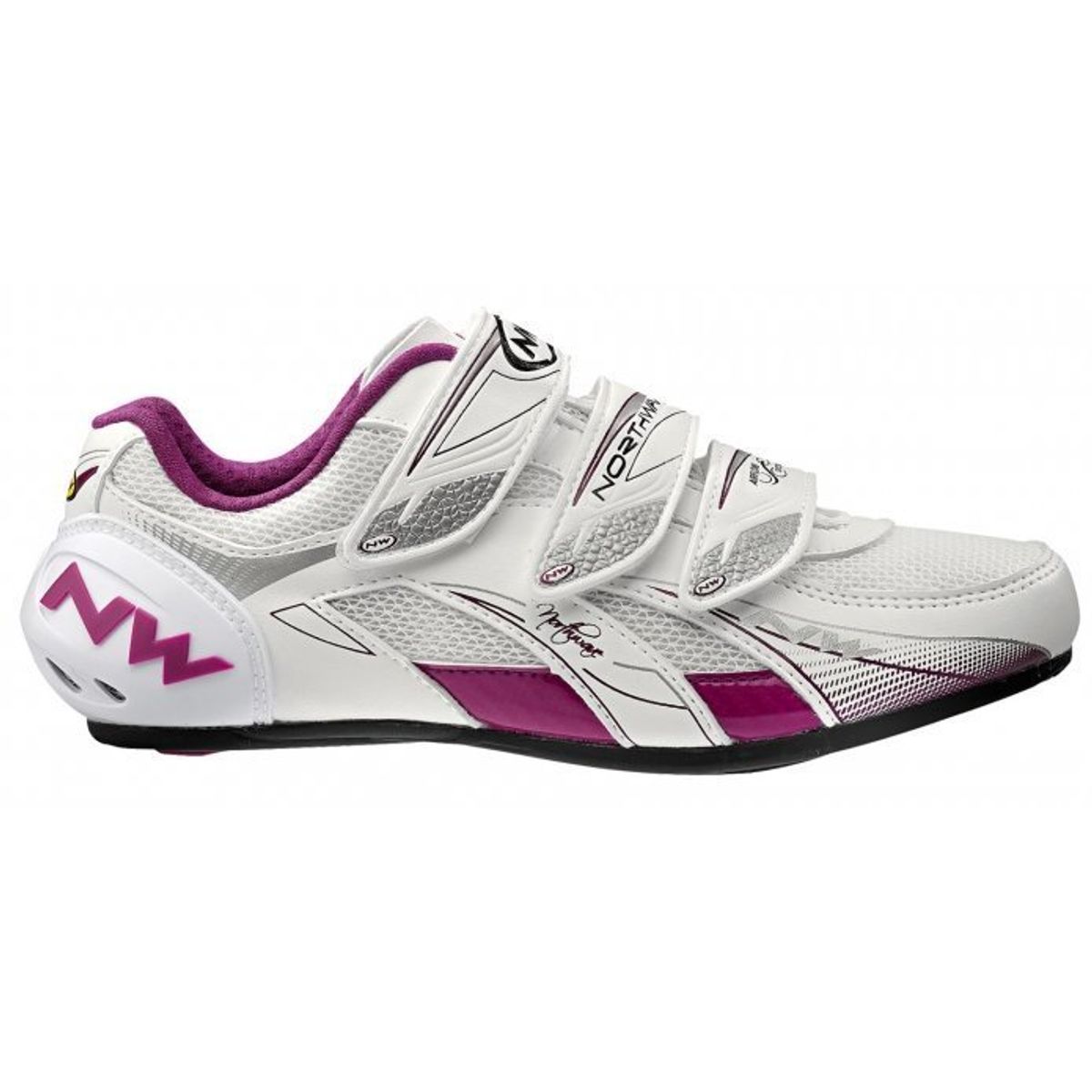 NorthWave Venus Dame Race-sko, white/purple