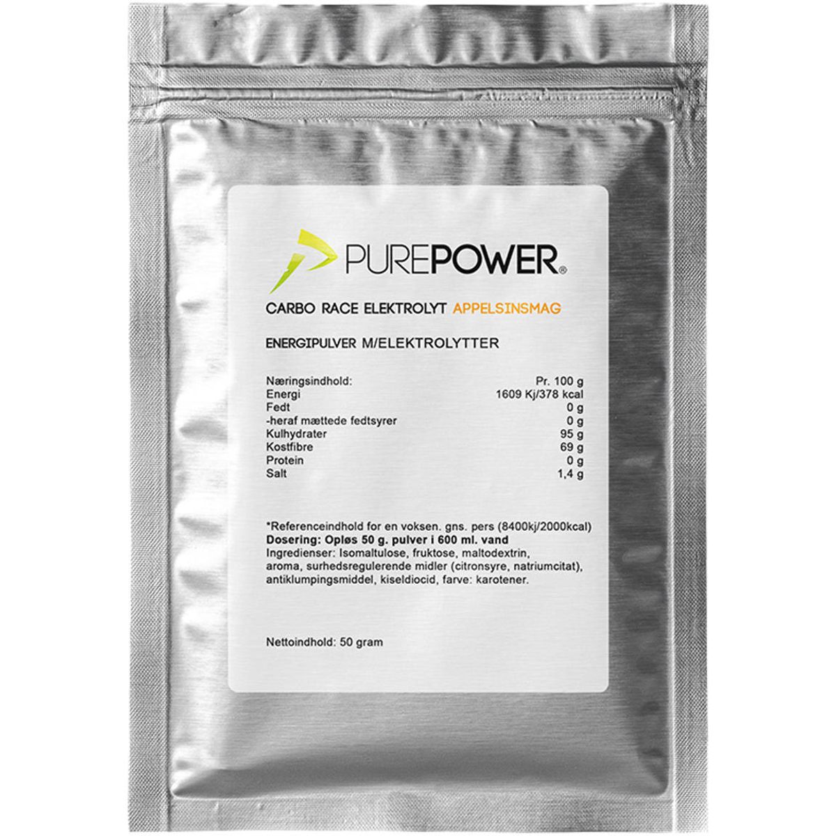 Purepower Energy Drink Orange - 50g