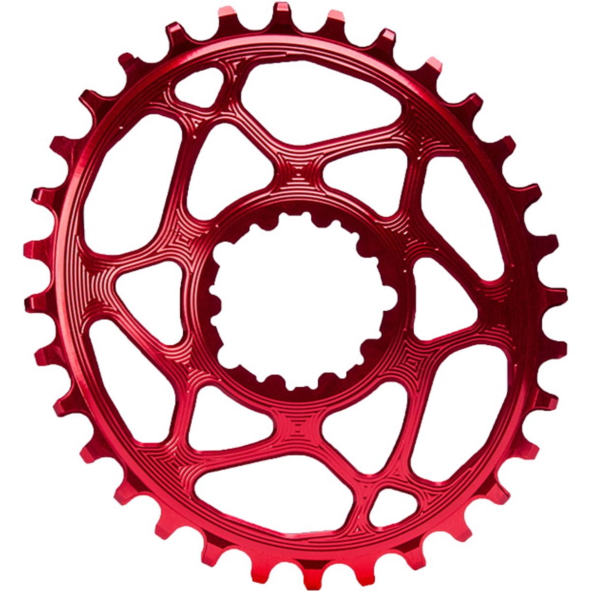 AbsoluteBlack Chainring Direct Mount Singlespeed 26T - (1x10/11/12) Oval (RaceFace) - Rød