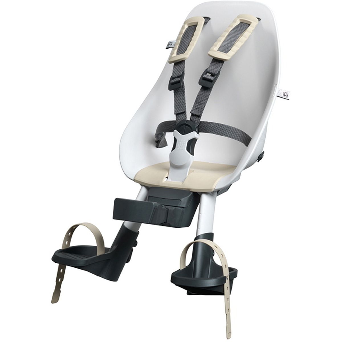 Urban Iki Barnestol til foran (styrpind) - 9 mdr til 3 år (til 9-15 kg) - Hvid/beige