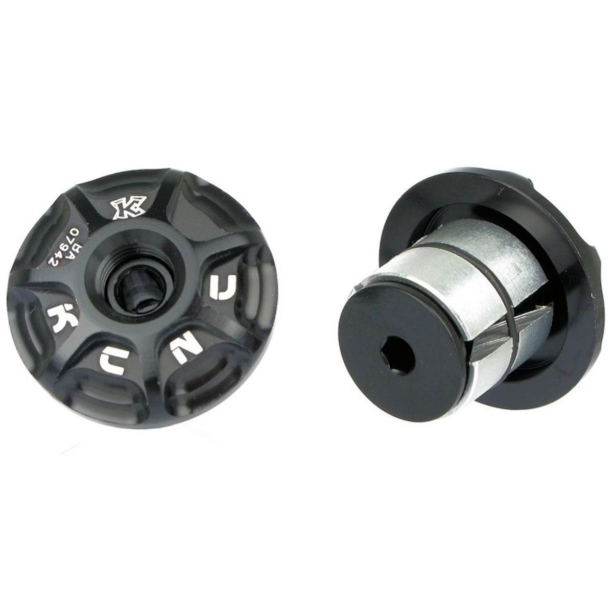 KCNC Closeout Styrpropper / Bar end plugs - Sort