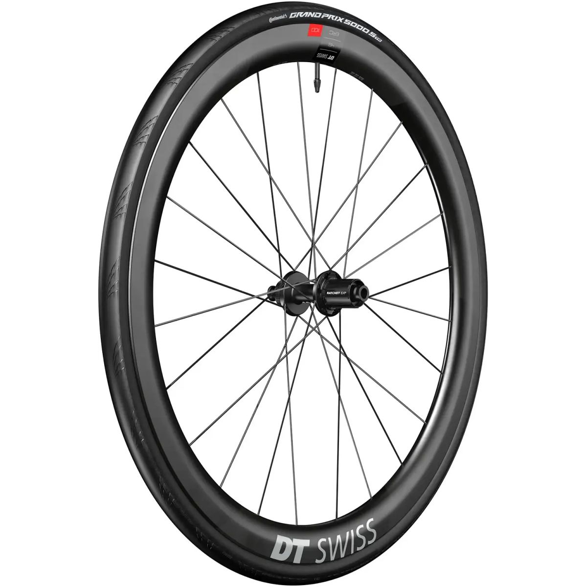 DT Swiss Wheel ERC 1100 Dicut 45 (Inkl. Dæk & Slange) 700c Rear - Shimano/SRAM