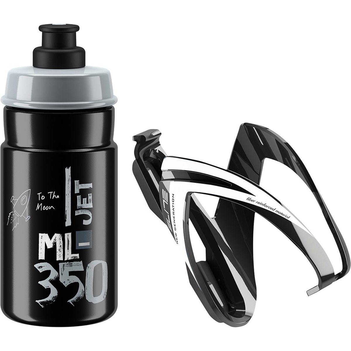 Elite Kit CEO Black Glossy + JET Drikkedunk - 350ml - Grå