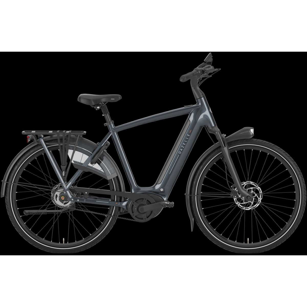 Gazelle Grenoble C5 HMB Herre 2025 - Anthracite Grey