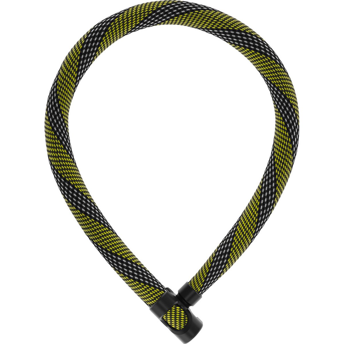 Abus Kædelås 7210 IvyTex - 110cm - Gul/sort