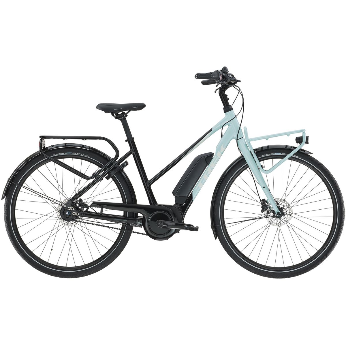 Trek District+ 2 500wh Dame 2022 - Sort/Turkis