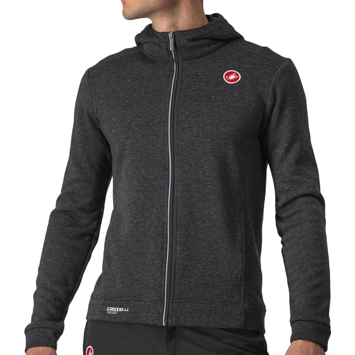 Castelli MILANO FULL ZIP FLEECE Sweatshirt - Grå