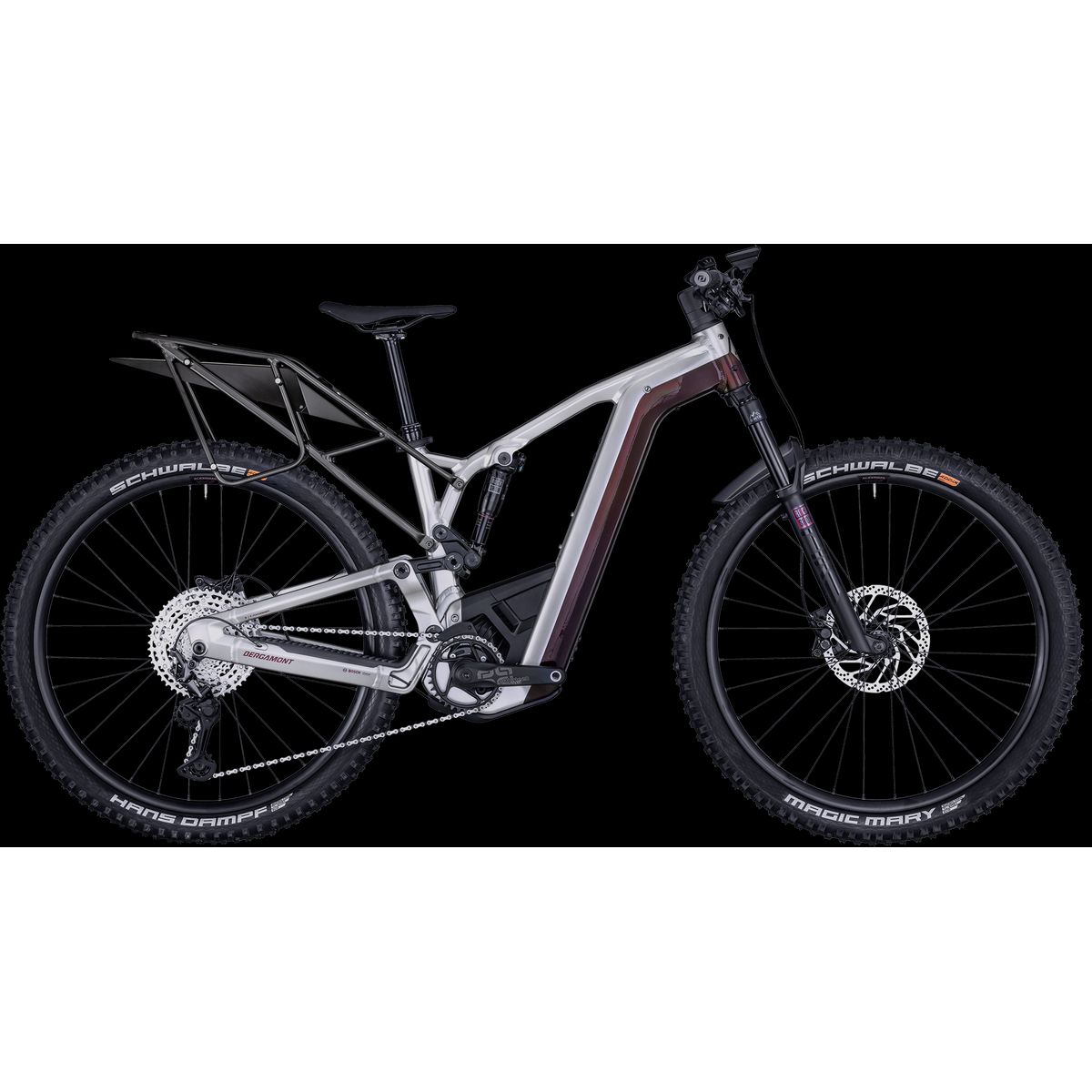 Bergamont E-Trailster 130 Pro 2024 - Sølv/Rød