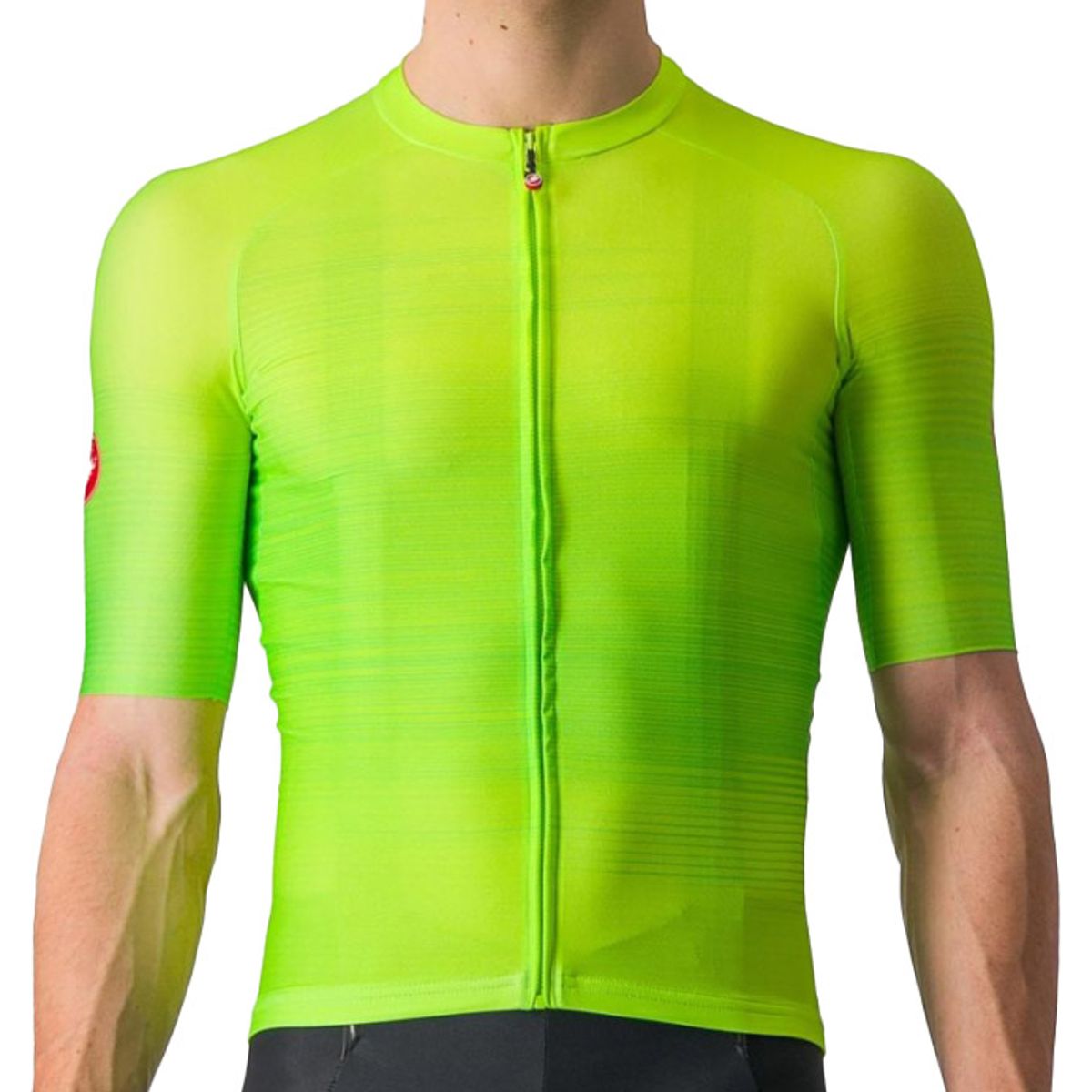 Castelli AERO RACE 6.0 JERSEY - Grøn/Gul