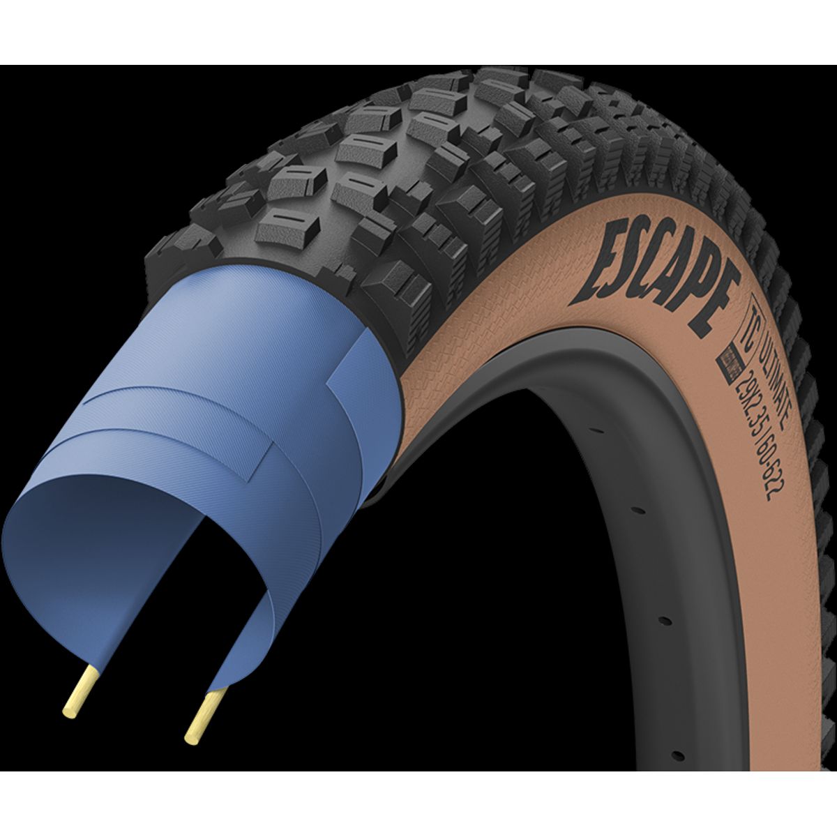 Goodyear ESCAPE MTB Tubeless Complete 29x2.35 - Brun