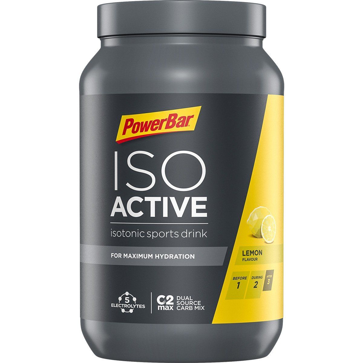 Powerbar IsoActive - Energipulver - Lemon 600g