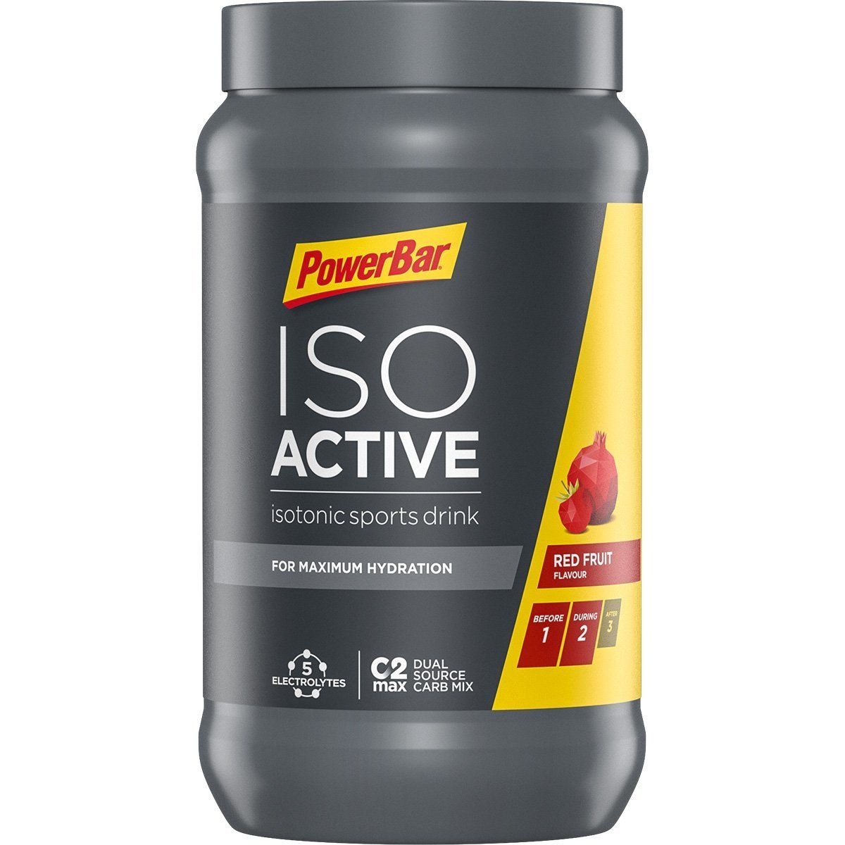 Powerbar IsoActive - Energipulver - Red Fruit Punch 600g