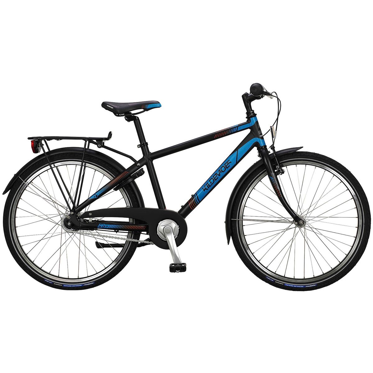 Kildemoes Bikerz Urban 7g 24" Dreng 2023 - Sort