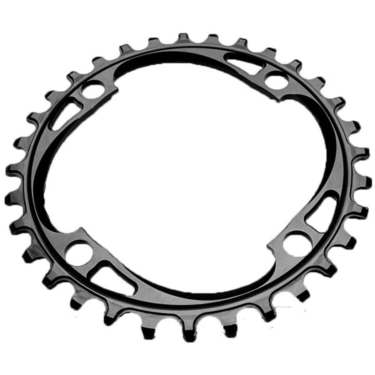 AbsoluteBlack Chainring Singlespeed 32T Ø104 mm - (1x10/11/12) - Sort