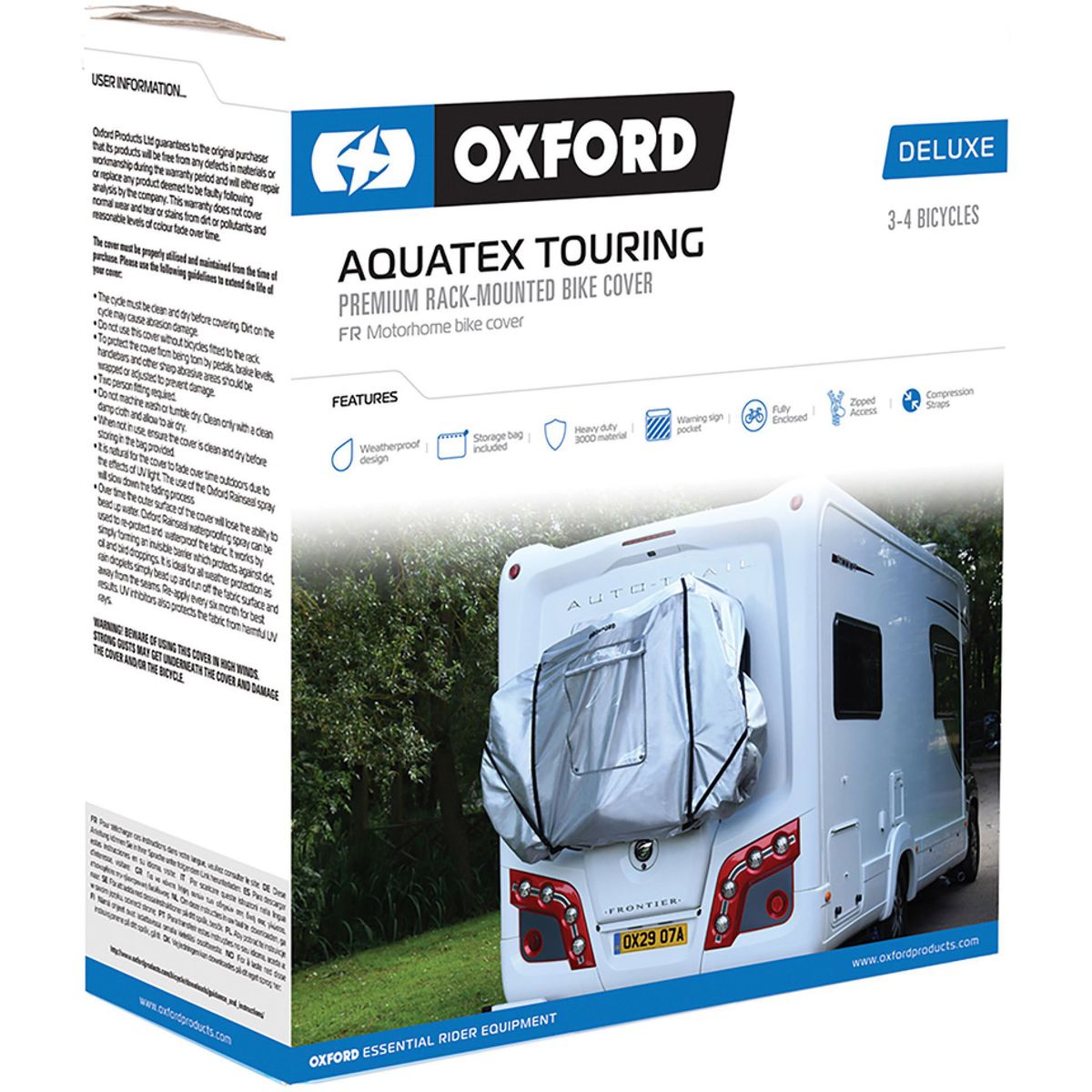 OXC Aquatex Touring Bike Cover Deluxe - 1-2 Cykler