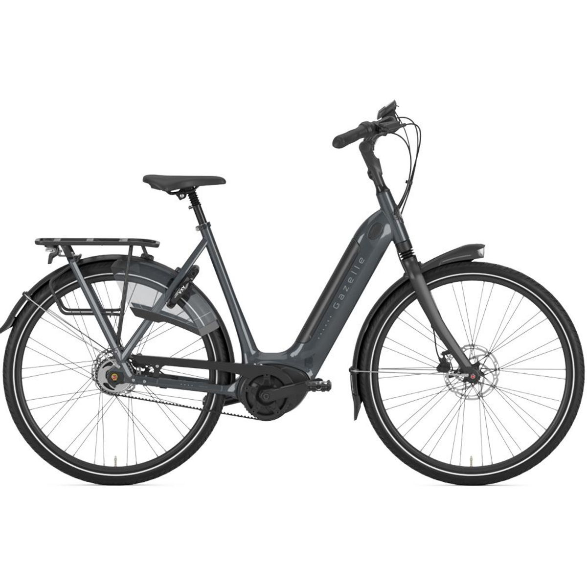 Gazelle ARROYO C5 HMB ELITE BELT 500wh Dame 2022 - Grå