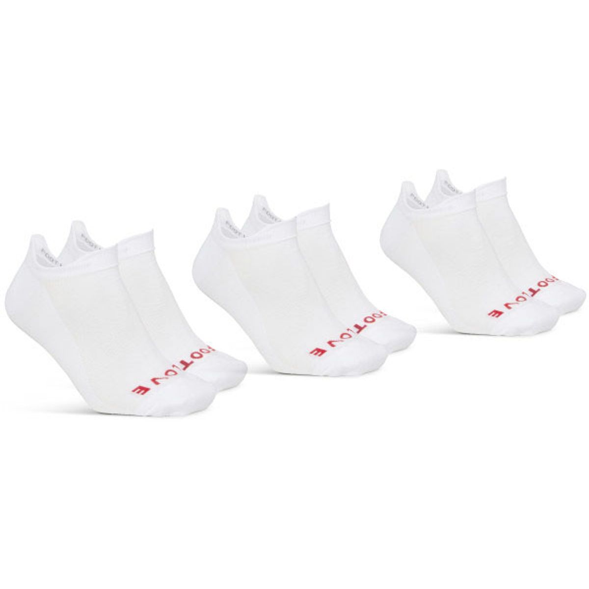 GripGrab Classic No Show Sok 3-Pack - Hvid