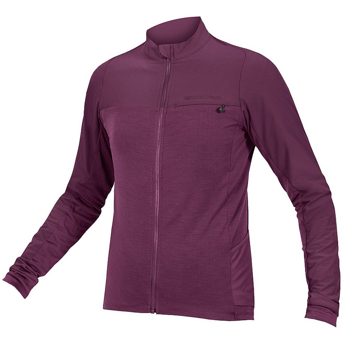 Endura GV500 L/S Gravel/MTB Jersey - Aubergine