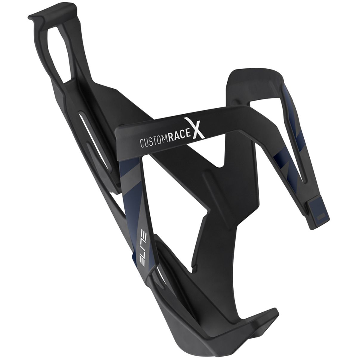 Elite Bottle Cage Custom Race X - Black Skin/Blue Graphic