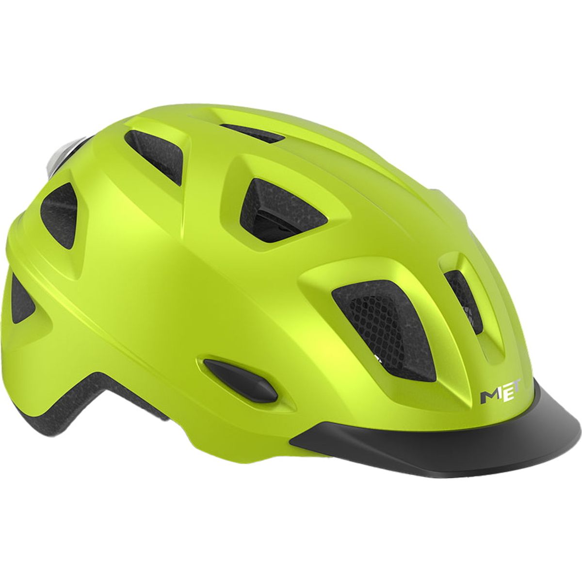 MET Helmet Mobilite m. LED lys MIPS - Gul