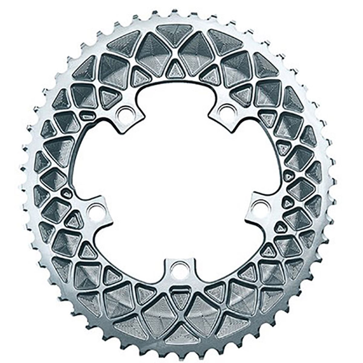 AbsoluteBlack Chainring - 52T Ø110 mm - Outer (2x10/11) Oval - Grå