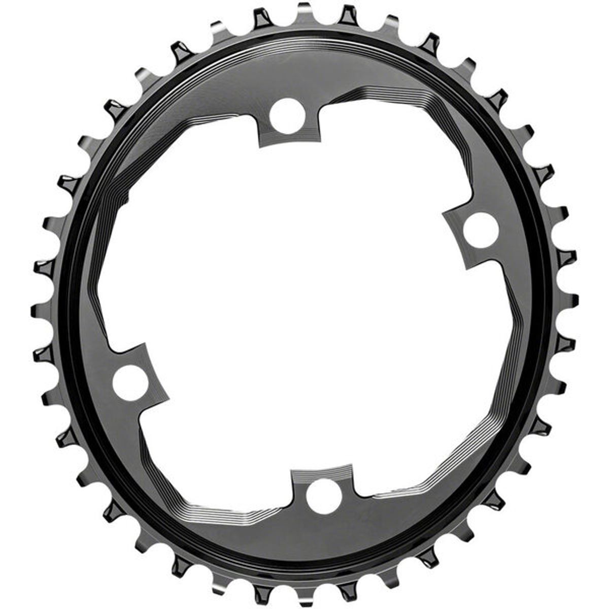 AbsoluteBlack Chainring - 40T Ø110 mm - Inner (1x10/11) Oval - Sort