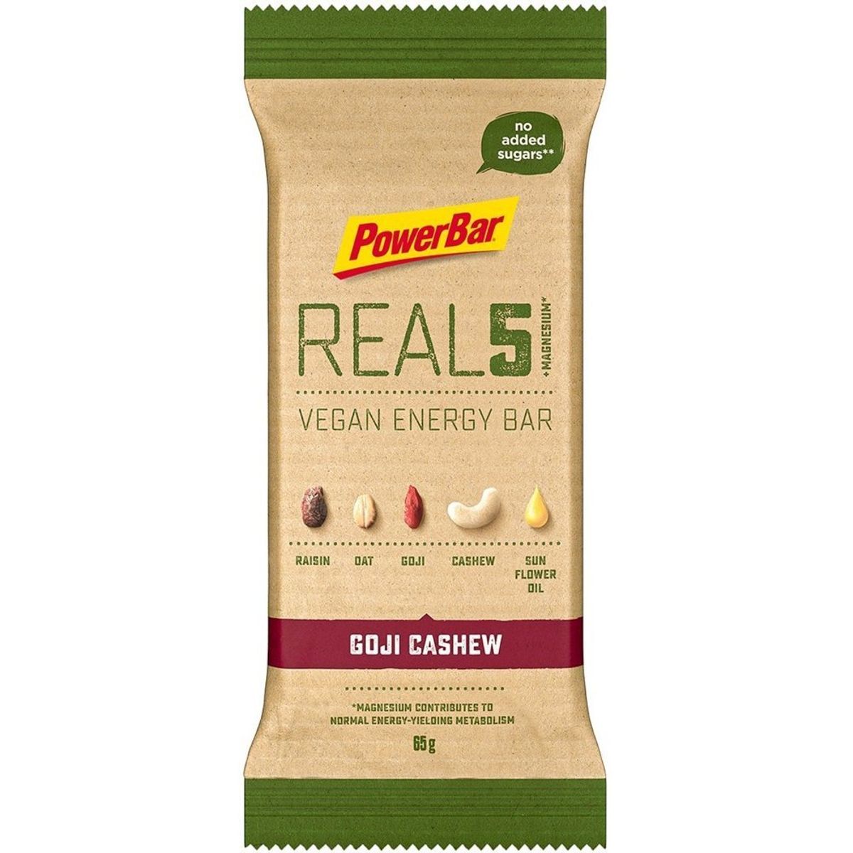 PowerBar REAL5 Veagan Energy Bar - Goji Cashew