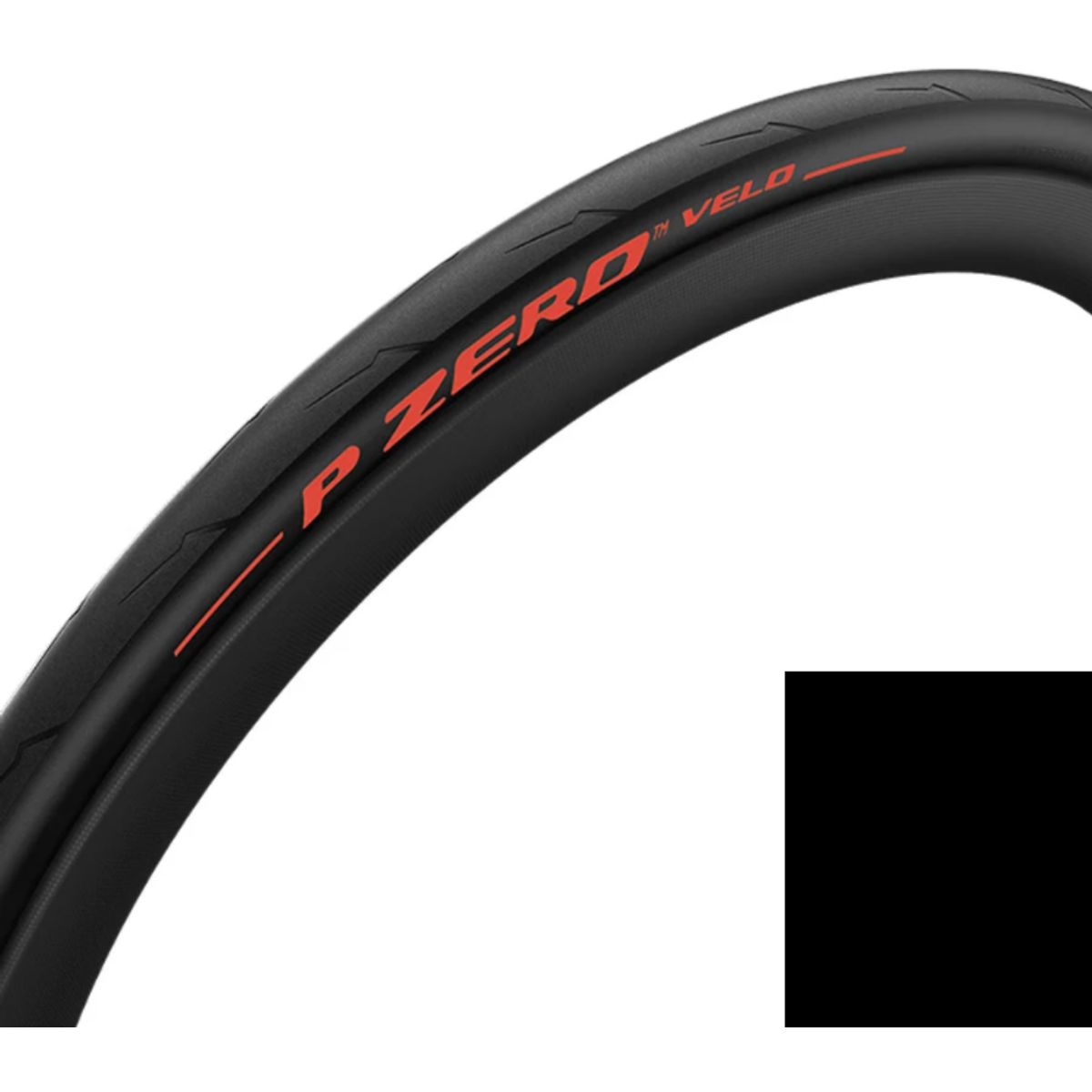 Pirelli P Zero Velo 700x23c/25c/28c Foldedæk - Sort/Rød