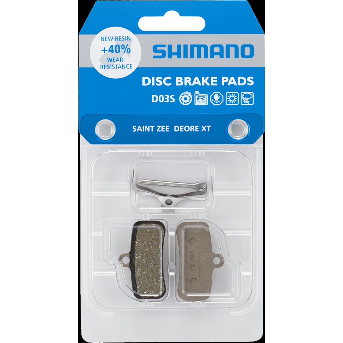 Shimano Skivebremseklods BP-D03S-RX (Resin)