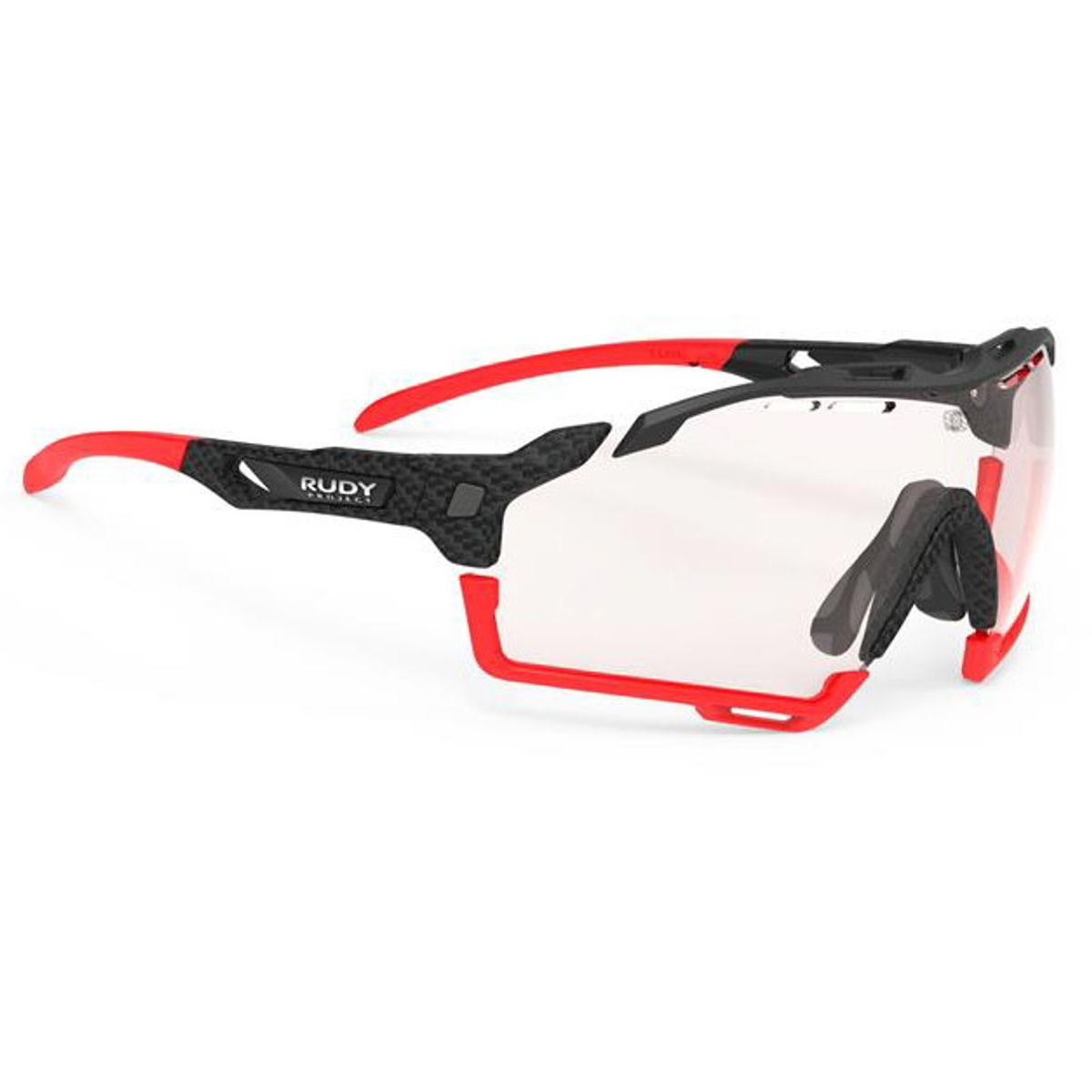 Rudy Project Brille Cutline - Transparent Photochromic - Sort/Rød