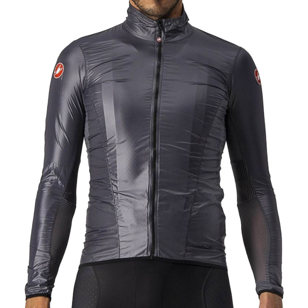 Castelli ARIA SHELL JACKET Vindjakke - Mørkegrå