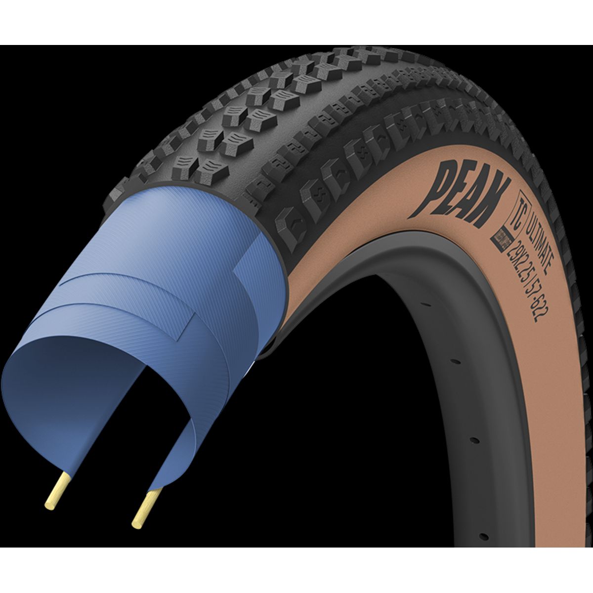 Goodyear PEAK MTB Tubeless Complete 29x2.25 - Brun