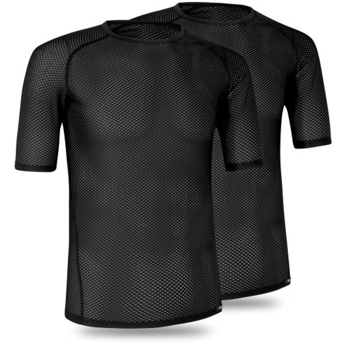 GripGrab Ultralet Mesh kortærmet Baselayer 2-Pack - Sort