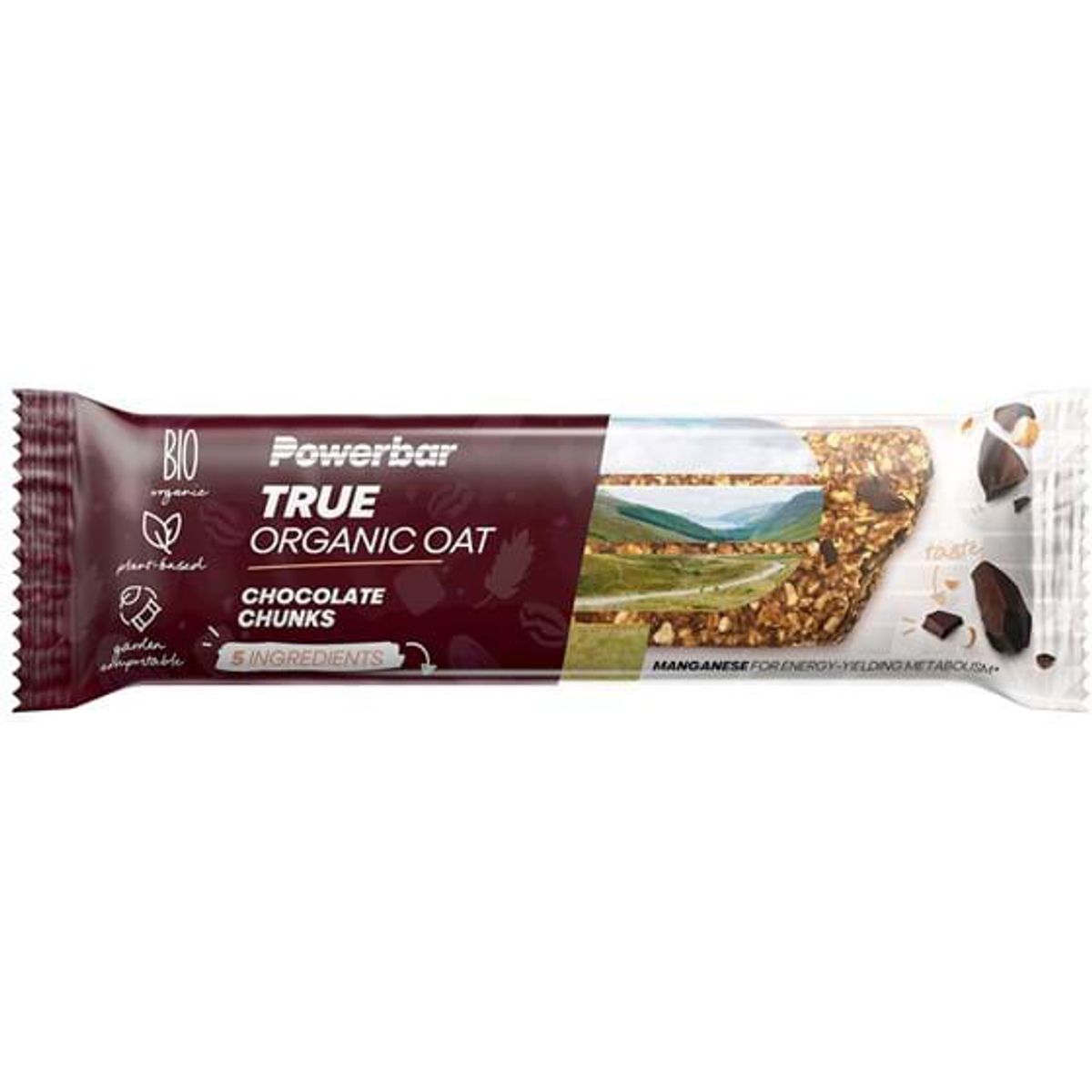 PowerBar True Organic Oat Bar - Chocolate Chunks - 40g