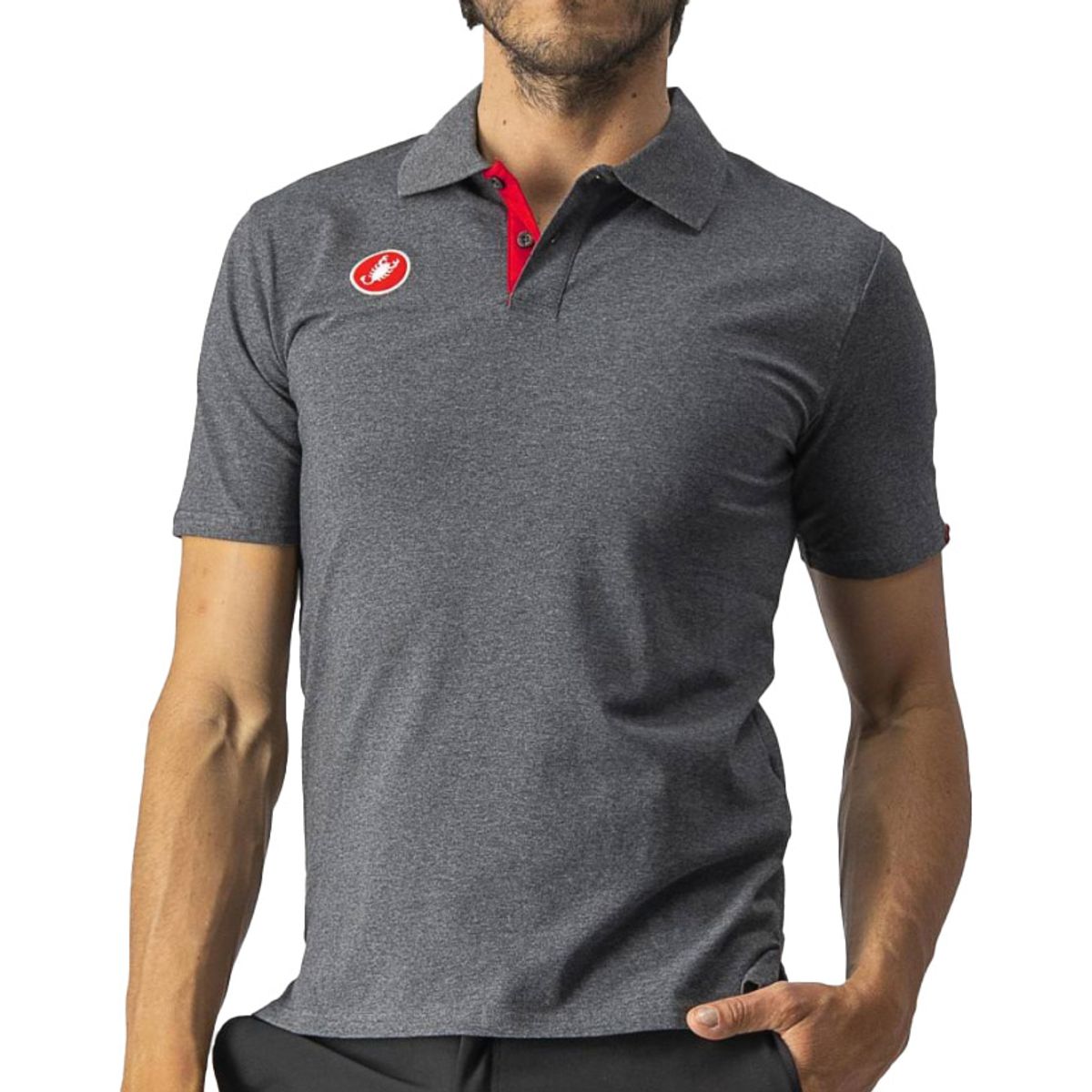 Castelli RACE DAY POLO T-Shirt - Grå