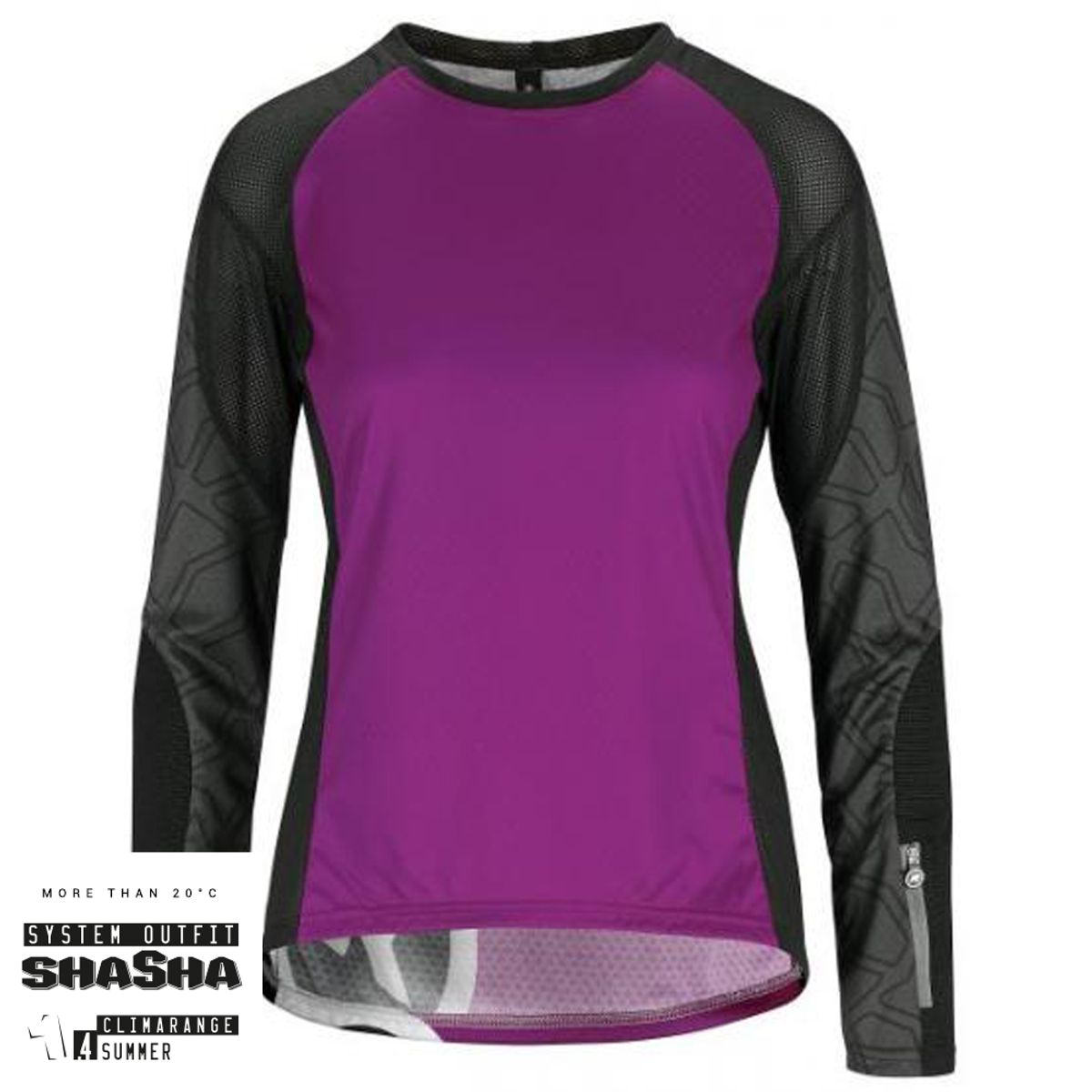 Assos Trail Women LS Jersey, Lilla